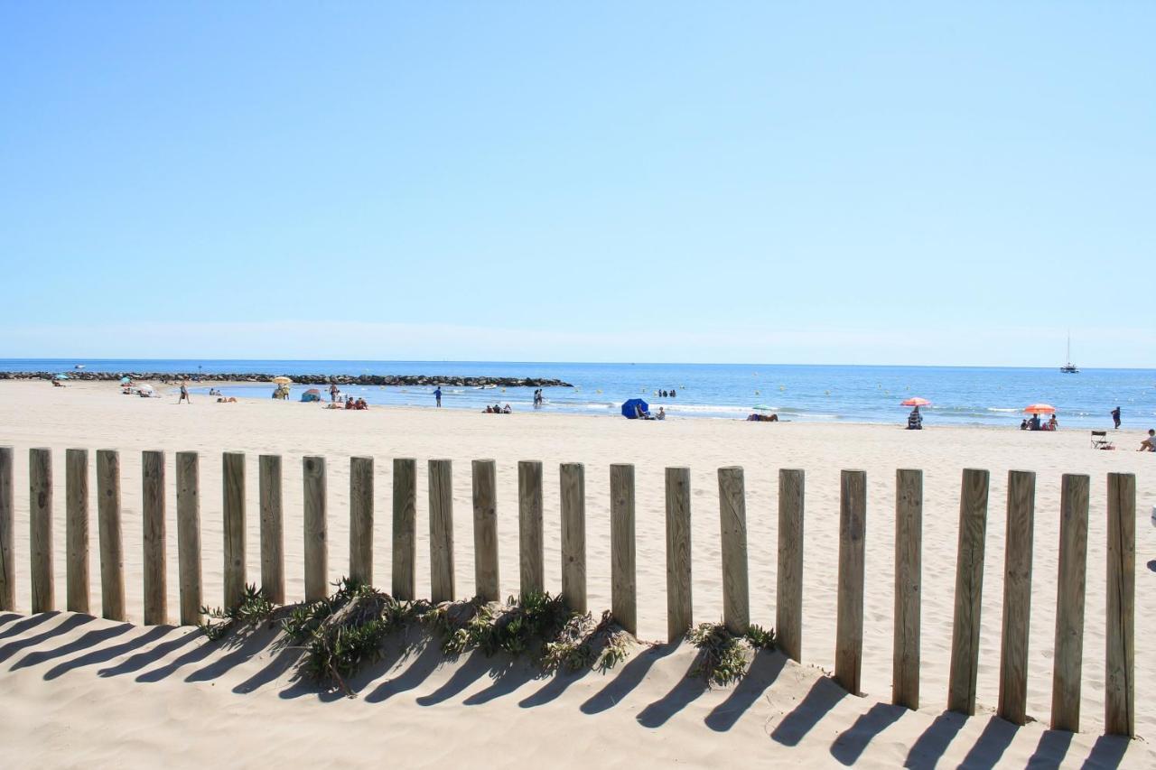 Superbe T2 neuf, climatisé 2nd ligne, balcon, jardin, prestations haut de gamme Carnon-Plage Exterior foto